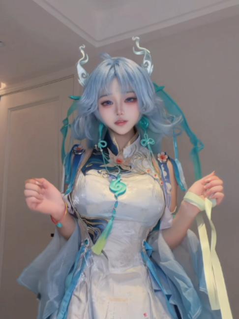 Cos: Qingxiao | Wuthering Waves ✓ ContentCreator: juxiaogou #beautiful #cosplay #qingxiao #wutheringwaves #trending #fyp