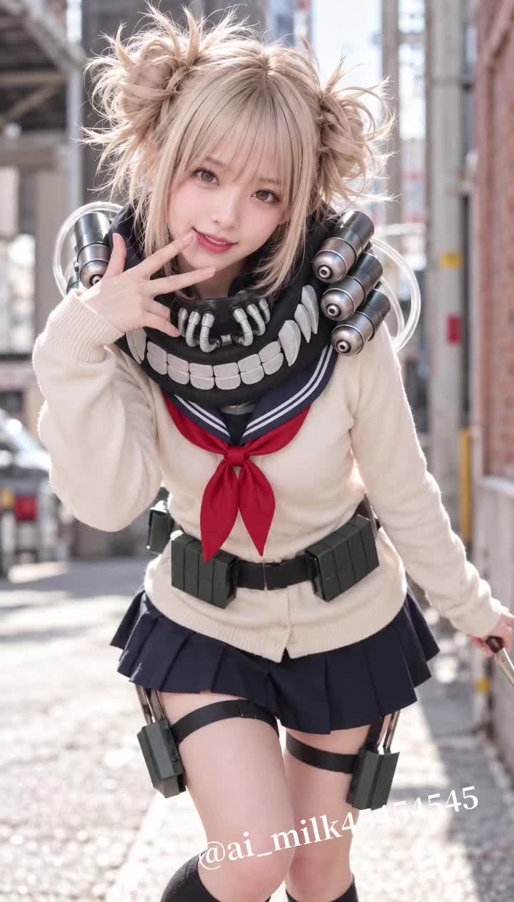 今日のコスだよ〜💞 #ai #anime #コスプレ #cosplay #美女